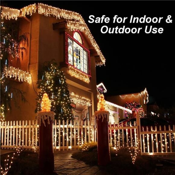 400 LED String Light, 141.1Ft String Light 8 Modes Plug-in Waterproof Mini Light - Picture 6 of 7